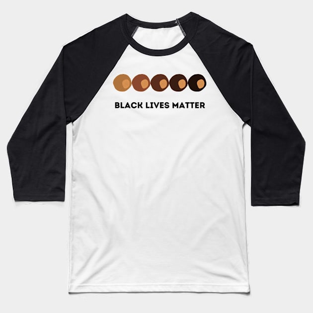 Black Lives Matter Baseball T-Shirt by Official Friends Fanatic